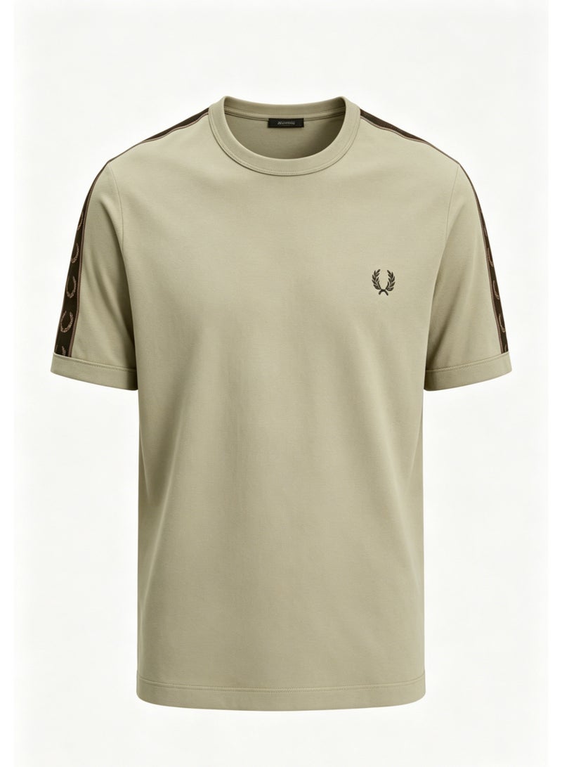 FRED PERRY Men's Short-Sleeve T-Shirt, Minimalist Casual Color-Blocking Trim Half-Sleeve Top - Image 3