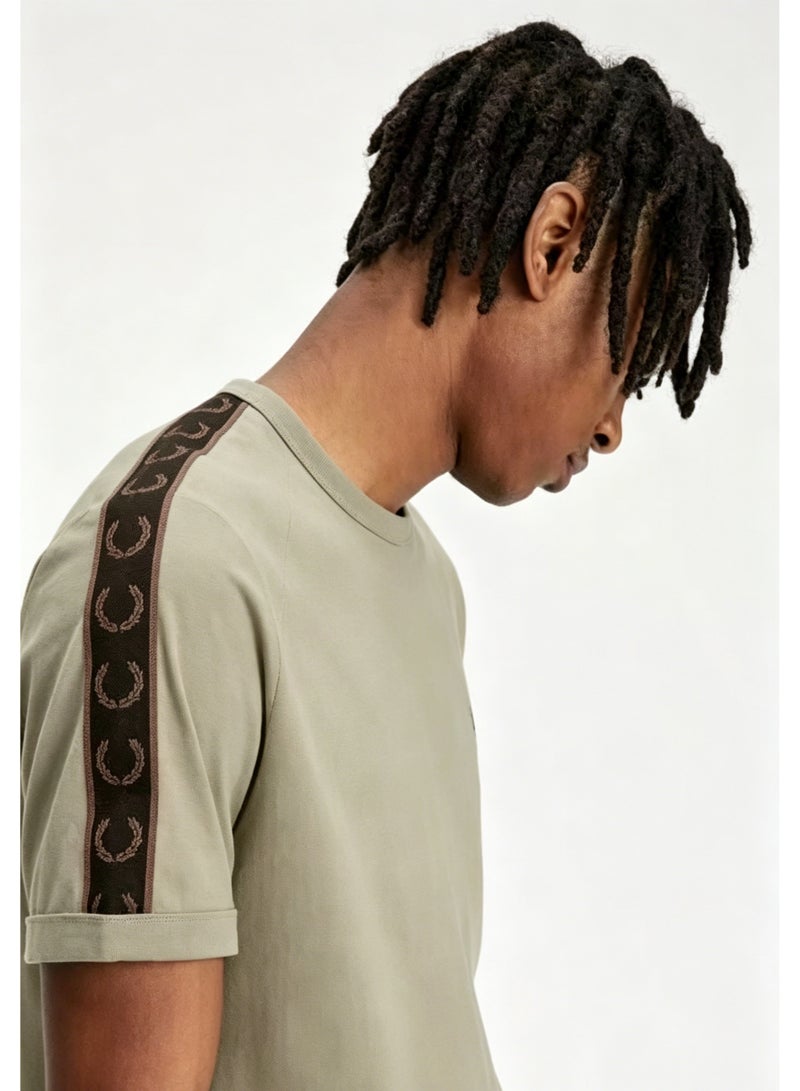 FRED PERRY Men's Short-Sleeve T-Shirt, Minimalist Casual Color-Blocking Trim Half-Sleeve Top - Image 2