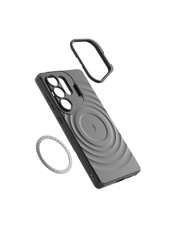 إيروريكس جراب لهاتف Samsung Galaxy S25 Ultra 5G مع إطار عدسة مموج وحامل MagSafe - Image 5