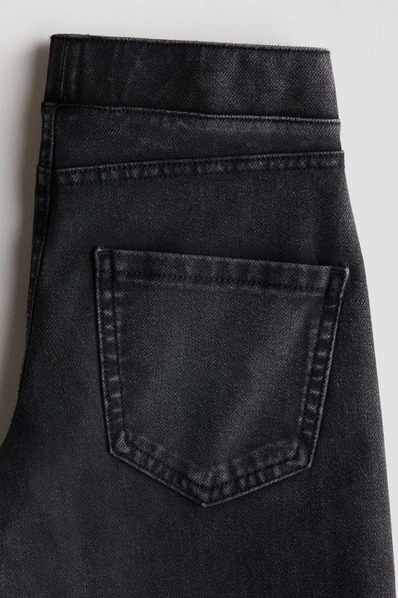 H&M Denim-look wide-leg jeggings