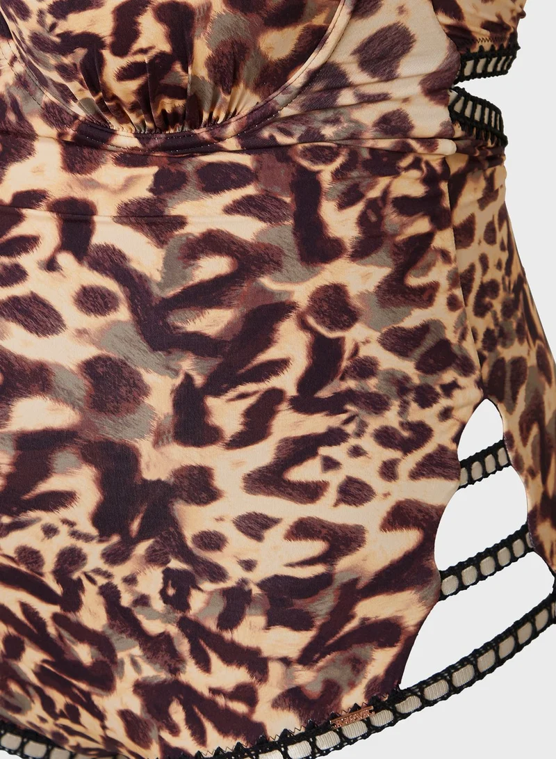 Figleaves Figleaves Miami Leopard Underwired Bra