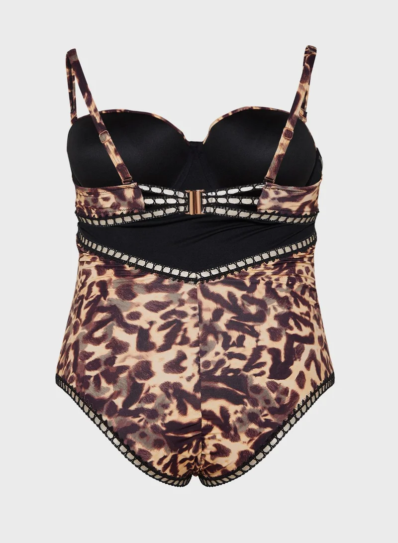 Figleaves Figleaves Miami Leopard Underwired Bra
