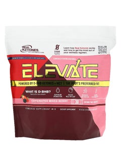 Real Ketones Real Ketones, Elevate, Caffeinated Mixed Berry, 30 Drink Mix Packets,  0.43 oz (12.2 g) Each  - Image 1