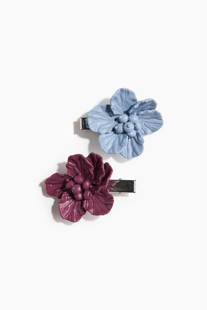 H&M 2-pack flower-shaped hair clips