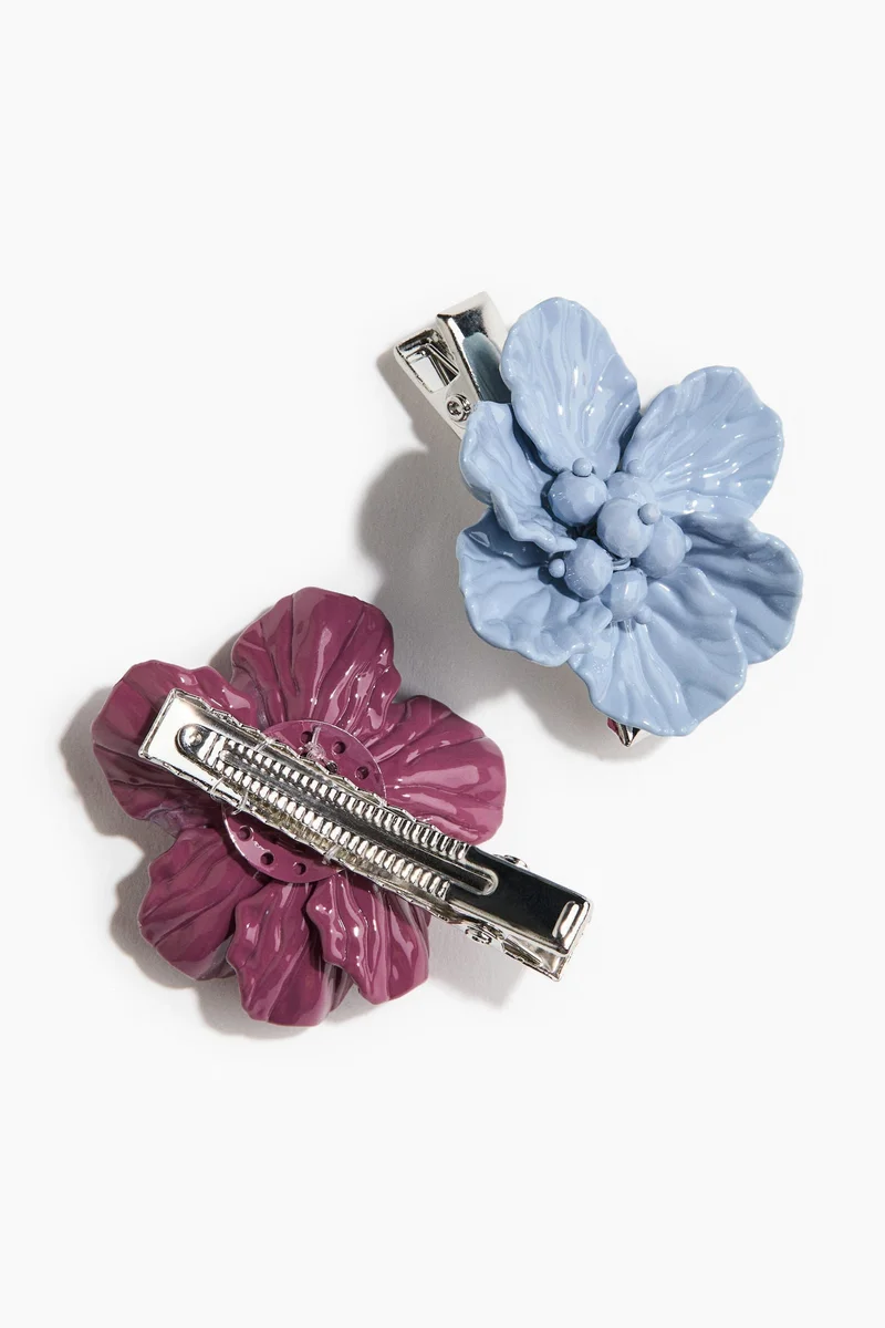 H&M 2-pack flower-shaped hair clips
