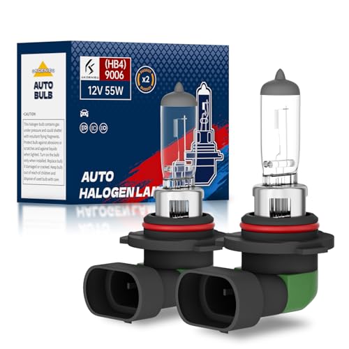 OKOENIEO 9006 HB4 Halogen Headlight Bulb 12V 55W Standard Halogen Light Bulb 3800K 4000 Lumens High Brightness Headlight Bulb Head Light Bulbs for CarHeadlight Bulbs Low Beam Pack of 2 - Image 1