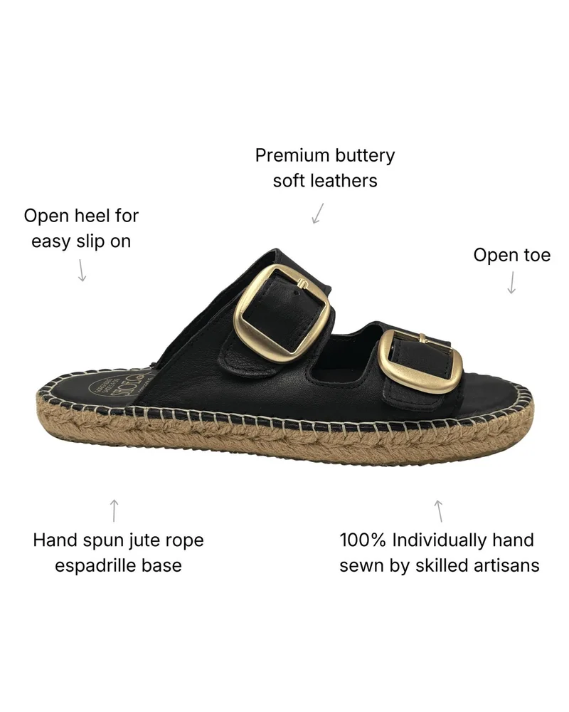 SHOEQ Urban Espadrille Slide