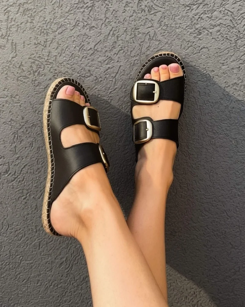 SHOEQ Urban Espadrille Slide