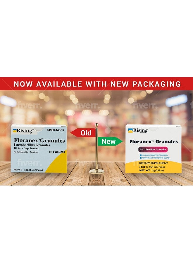 Rising Pharma Floranex Granules Lactobacillus Granules Probiotic Dietary Supplements 12 Packets - Image 3