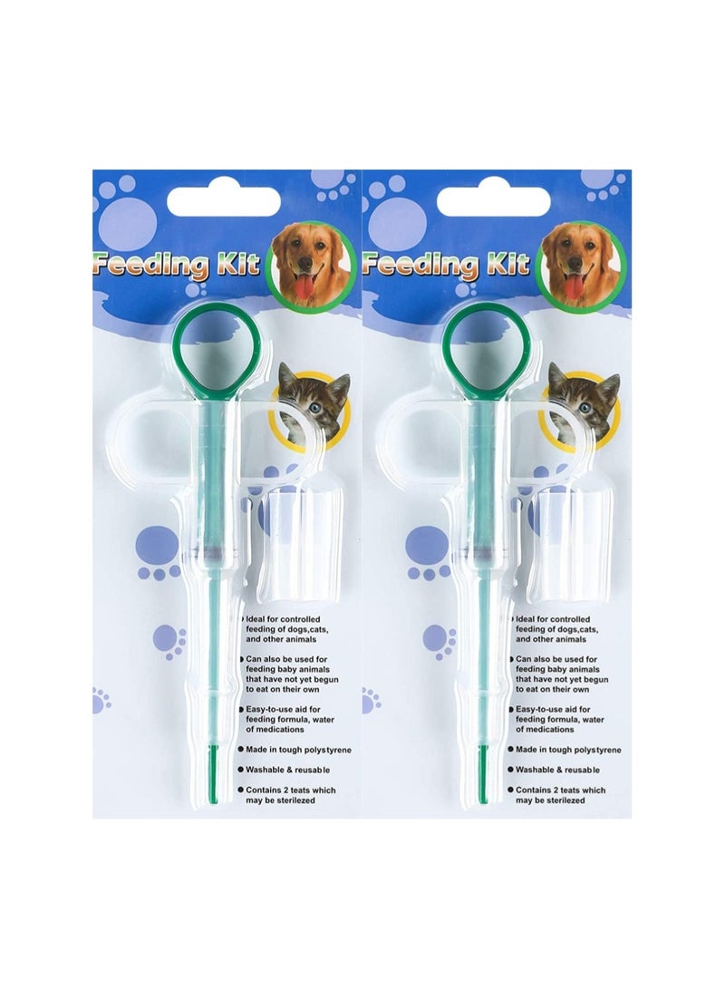 Aura Select Pet Pill & Liquid Feeder Set - Silicone Syringe with Soft Tips, Safe Pill Dispenser for Cats, Dogs & Puppies, Easy-to-Use Pet Medication Giver(Blue*2) - Image 4