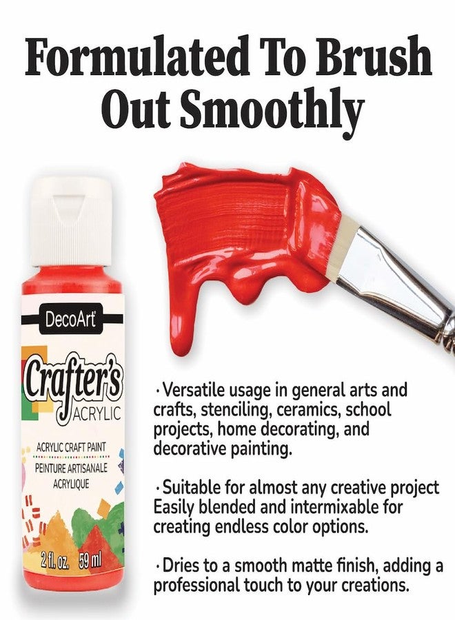 DecoArt Crafter’s Acrylic Fall Colors Paint Set, 18 (2 fl oz/59 ml) Assorted Matte Finish Colors, DIY Arts And Crafts Acrylic Paint, 36 Fl Oz(Pack of 1) - Image 5