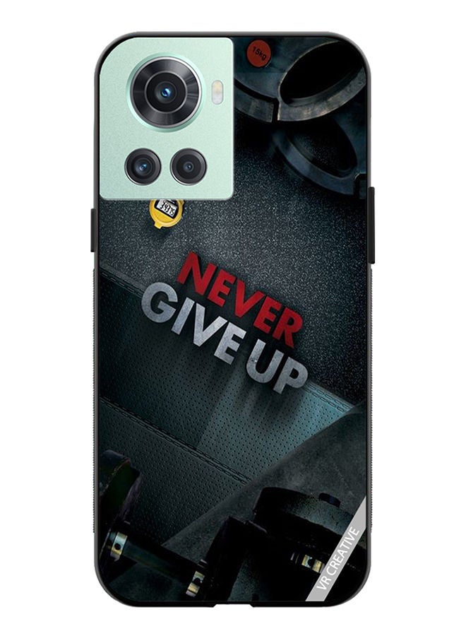 VR CREATIVE Protective Case Cover For OnePlus 10R Never Give Up Design Multicolour - Image 1