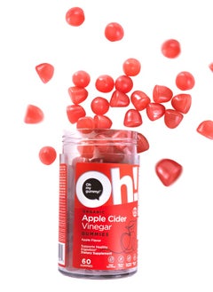Oh My Oh Apple Cider Vinegar Gummies - Supplement for Healthy Digestion Support - 60 Gummies  - Image 2