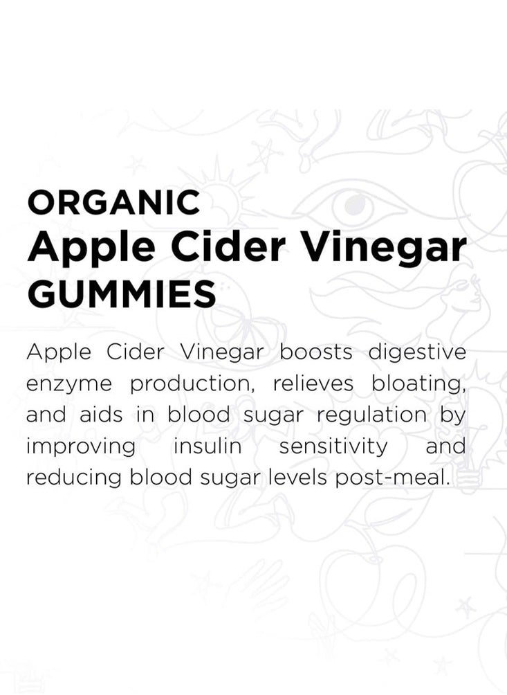 Oh My Oh Apple Cider Vinegar Gummies - Supplement for Healthy Digestion Support - 60 Gummies  - Image 5