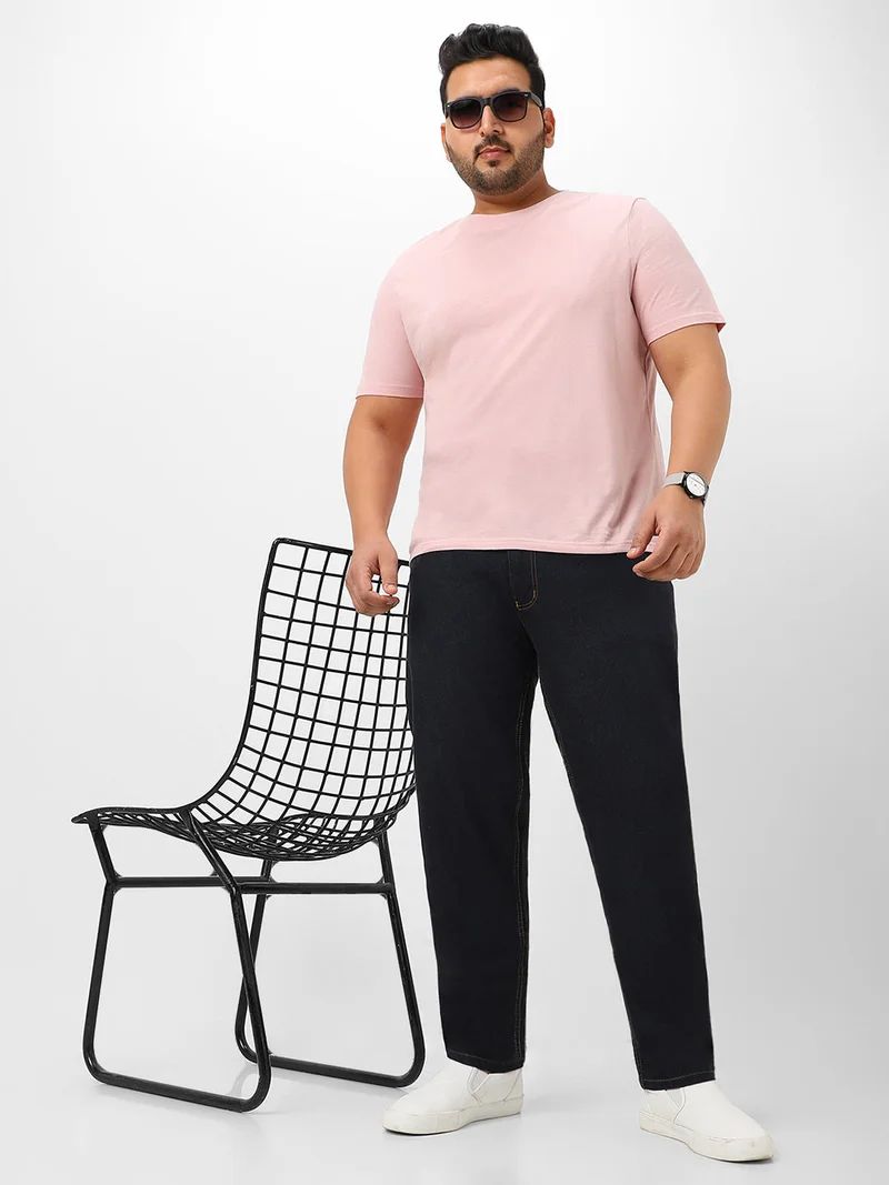 Urbano Fashion  Urbano Plus Men's Dark Grey Regular Fit Washed Jeans Stretchable  | Best Price UAE