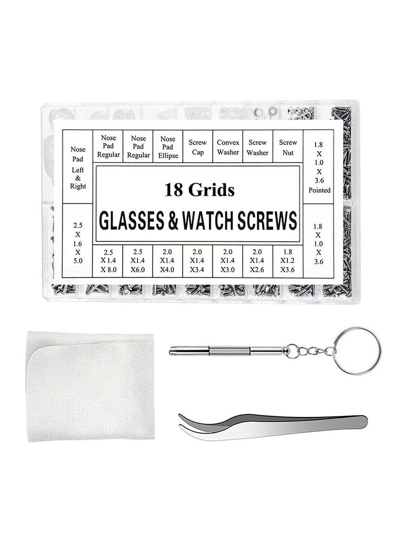 DIY Crafts Diy Crafts CTDIYHI27731 Eyeglass Repair Kit Sunglass Glasses Repair Kit Eyeglasses Screw Set for Works 5 Repair Kit Multicolor 