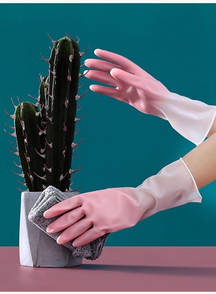 2pcs Kitchen Cleaning Gloves Rubber Dishwashing Gloves for Household Kitchen Cleaning Tools L - Image 3