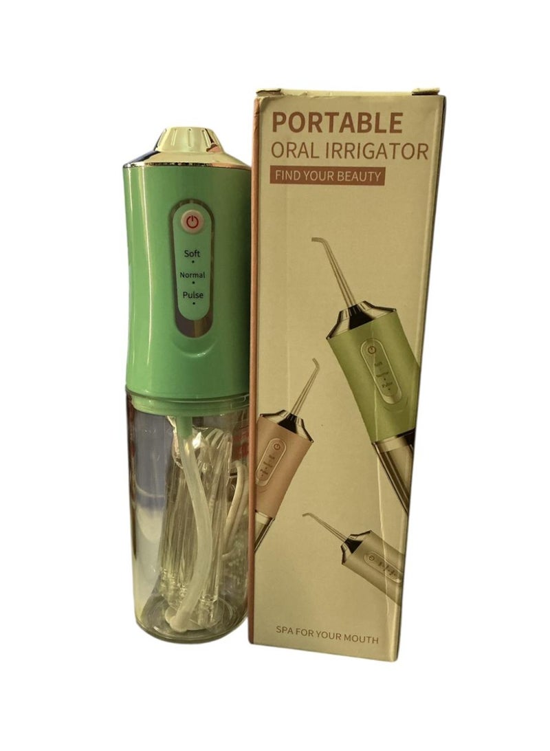 Portable Cordless Water Flosser & Dental Irrigator with 3 Cleaning Modes, USB Rechargeable,, for Teeth & Gum Care, Interdental Cleaner with Rotatable Nozzle, -Ideal for Braces, Sensitive Teeth & Plaque Removal