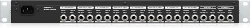Behringer POWERPLAY HA8000 V2 8-Channel Headphone Amplifier - Image 2