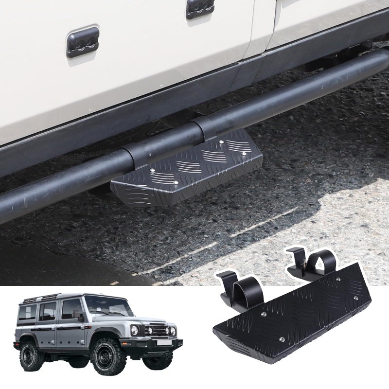 Bekantogy Car Side Expansion Pedals INEOS Grenadier 20202024 Carbon Steel AntiSlip Door Pedal Running Boards Adding Boarding Steps