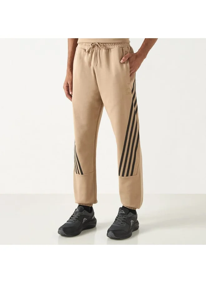 Kappa Kappa Striped Detail Joggers with Drawstring Closure and Pockets