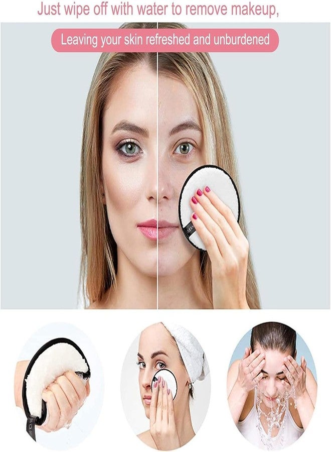 Glowhouse Removal Facial Cleansing Pads - MULTICOLOR Sponge Puff Makeup Washing Pad Deep Cleansing & Exfoliating Double Layer Reusable/WASHABLE Removal Wipes Sponge for Women (MULTICOLOR, PACK OF 3) - Image 4