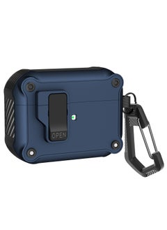 Airpods4 Protective Case For ApplePro2 Second Generation Protective Case Automatic Elastic Cover Airpod Noise Reduction Bluetooth Earphone Case-Colour:Blue-Model:For AppleAirpods 4 [2024 Model]