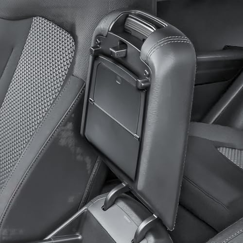 HGWEI Hidden Center Console Organizer Compatible with 20232026 Kia Sportage Interior Accessories Lid of Armrest Storage Box NQ5 Secret Compartment Insert Tray Black - Image 3