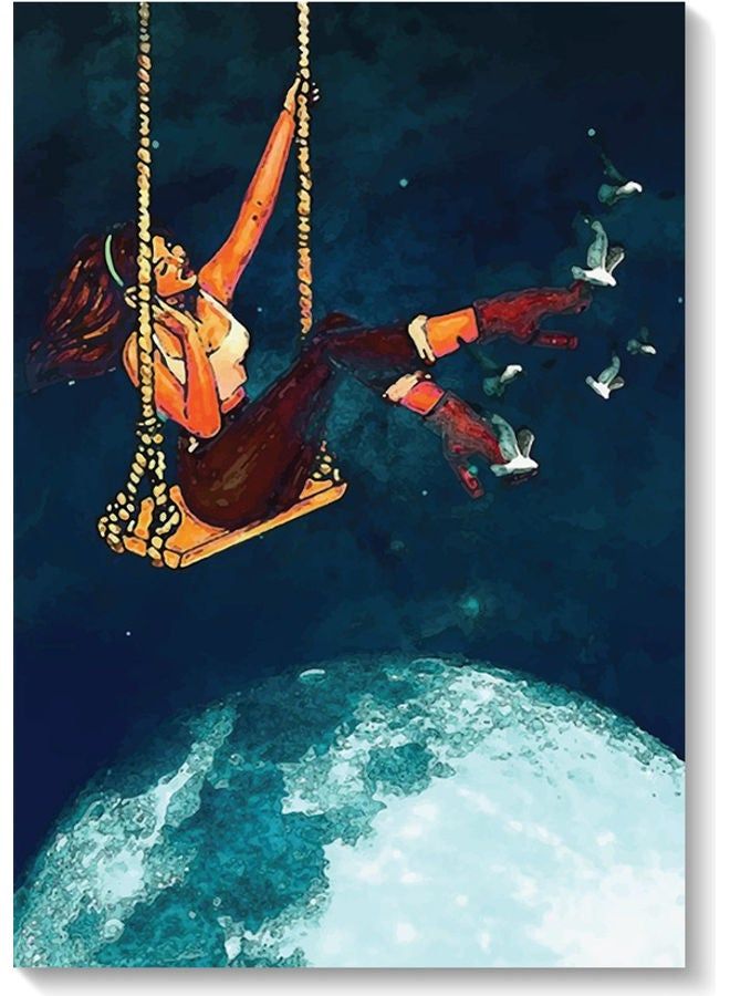 RYN Dreamy Girl Wall Art Multicolour 40x60cm - Image 1