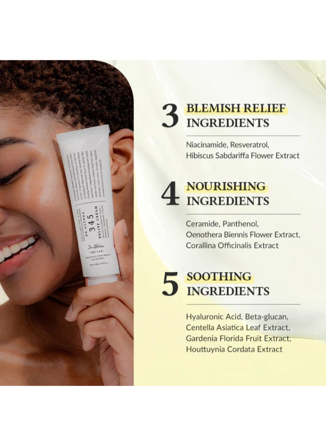 Dr.althea 345 Relief Cream Daily Face Moisturizer Blemish Relief Care Soothing Recovery & Moisture with Niacinamide, Panthenol Korean Vegan Skin Care for All Skin Types 1.7 Fl Oz - Pack of 2  - Image 2