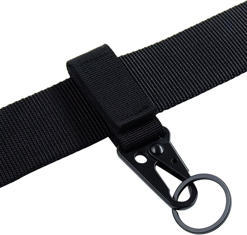 Fairwin Tactical Gear Clip, Nylon Key Ring Holder or Belt Keeper Military Utility Hanger Carabiner Molle Hook, Black, Tan, Green - Image 3