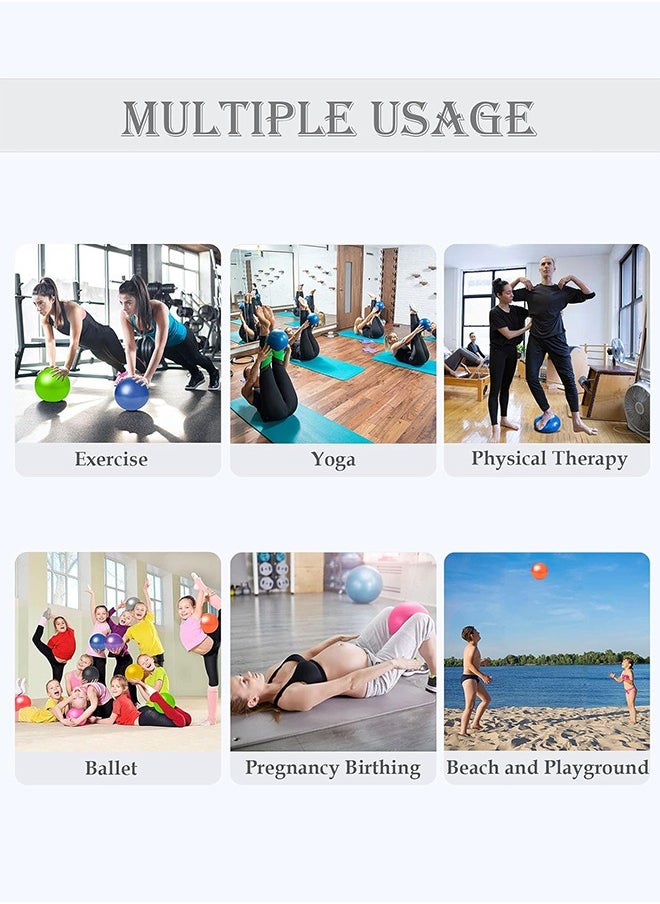 Sweet Life - Small Pilates Ball, Therapy Ball, Mini Workout Ball, Core Ball, 9 Inch Small Exercise Ball, Mini Bender Ball, Pilates, Yoga, Workout, Bender, Core Training and Physical Therapy, Improves Balance - Image 1