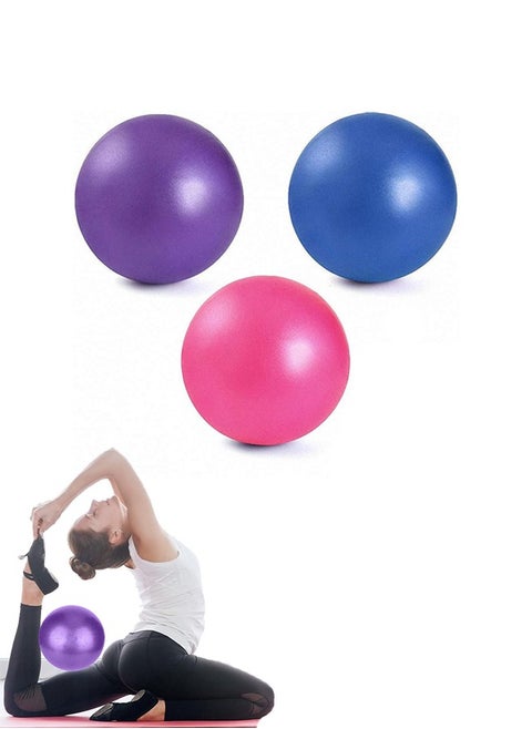 Small Pilates Ball, Therapy Ball, Mini Workout Ball, Core Ball, 9 Inch Small Exercise Ball, Mini Bender Ball, Pilates, Yoga, Workout, Bender, Core Training and Physical Therapy, Improves Balance