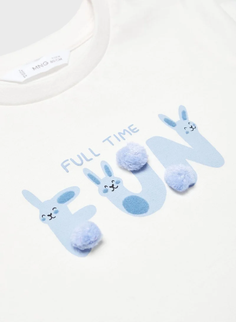 MANGO Kids Printed T-Shirt