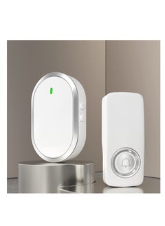 Wireless Doorbell Door Bell Ringer Wireless with 38 Melodies Adjustable Volume& Quiet Modes Plug and Play 1 Receiver&1 Waterproof Push Button for house office classroom