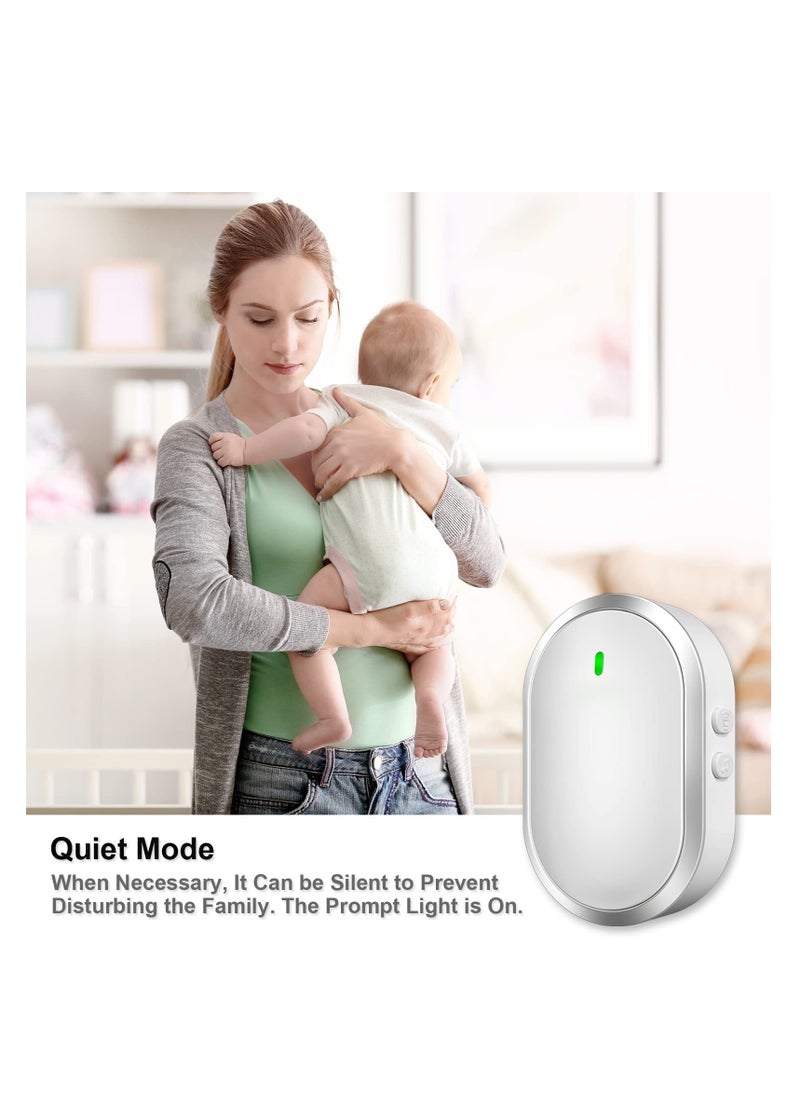 SYOSI - Wireless Doorbell Door Bell Ringer Wireless with 38 Melodies Adjustable Volume& Quiet Modes Plug and Play 1 Receiver&1 Waterproof Push Button for house office classroom - Image 1
