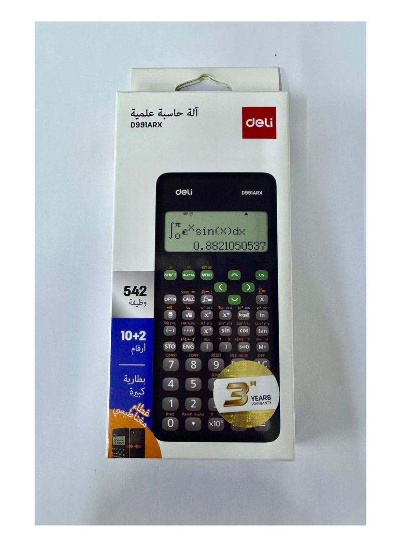 Deli Scientific Calculator D991ARX with 542 Functions