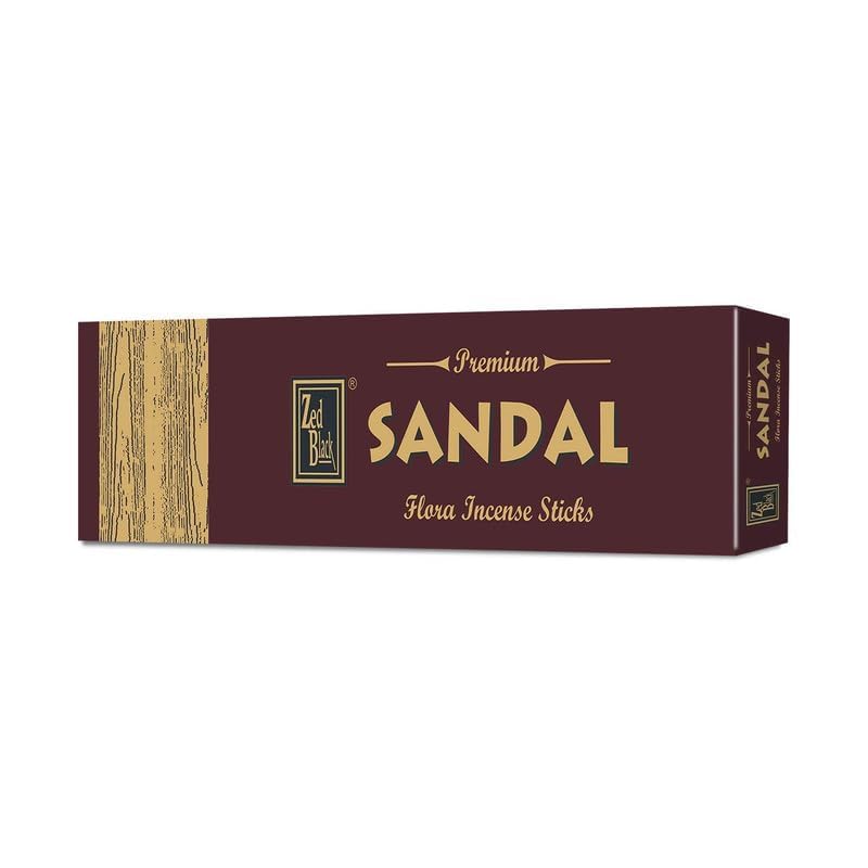 Zed Black Premium Sandal Incense Sticks Long Lasting Refreshing Agarbatti Scent Sticks for Everyday Use - Executive Pack (Pack of 12) - Image 3