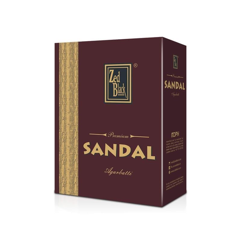 Zed Black Premium Sandal Incense Sticks Long Lasting Refreshing Agarbatti Scent Sticks for Everyday Use - Executive Pack (Pack of 12) - Image 2
