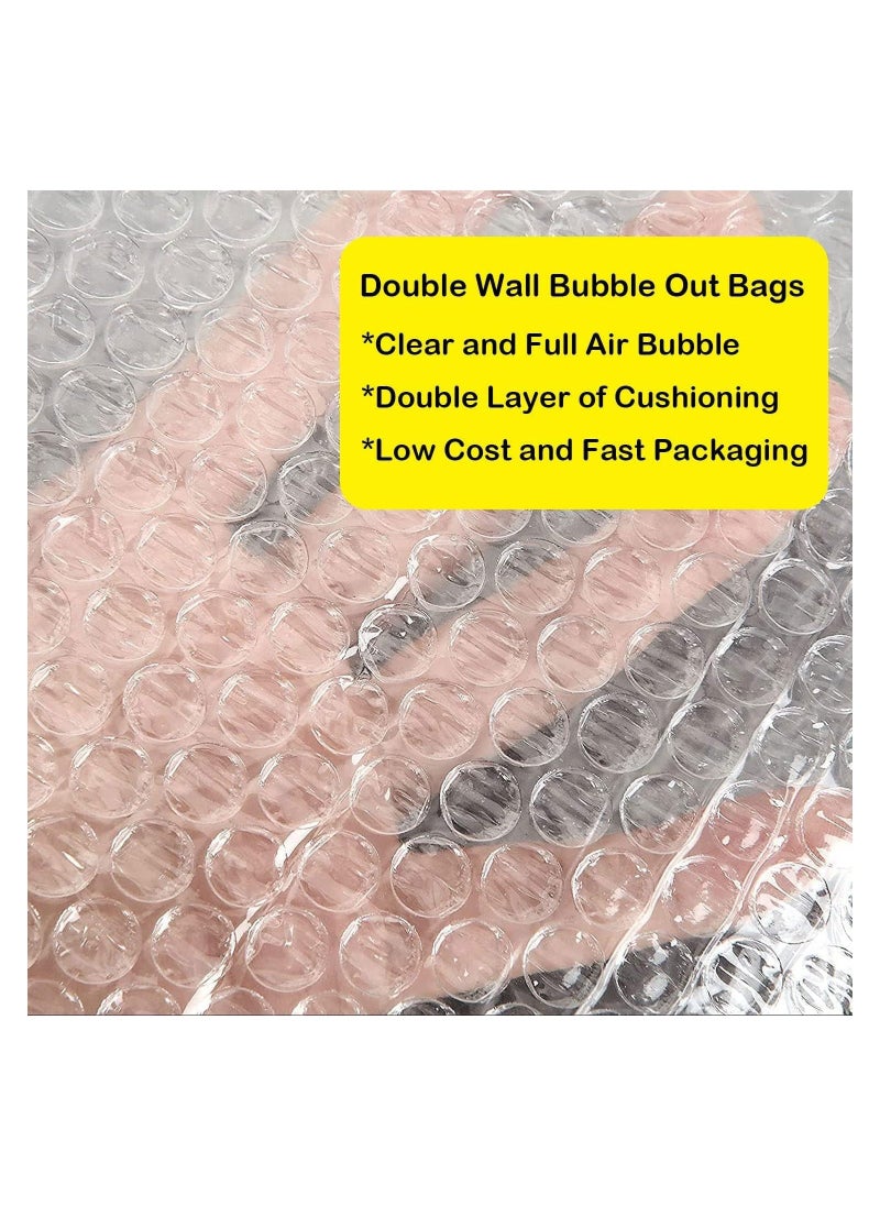Generic 50PCS Clear Bubble Out Bag 12" x 16", Large Bubble Pouches Bag, Double Wall Shockproof Bubble Pouches Wrap Bag, Cushioning Protective Storage Bag for Moving, Shipping, Packing and Storage  - Image 4