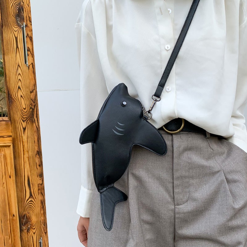 Creative Animal Fierce Shark Women'S Bag Simulation Cute Cute Animal Single Shoulder Crossbody Bag Contrast Color Carto Bag - Image 4
