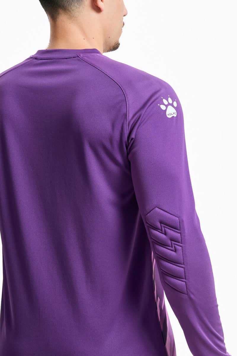 KELME Men's Soccer Goalie Jerseys,Padded Goalkeeper Kit,Youth Goalie Shirt and Pants with Socks Purple X-Large - Image 3