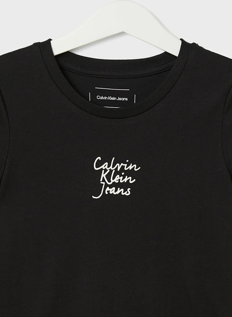 Calvin Klein Jeans Kids Graphic Logo Slim T-Shirt