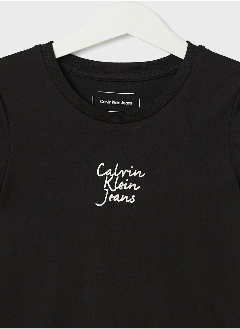 Calvin Klein Jeans - Kids Graphic Logo Slim T-Shirt - Image 1