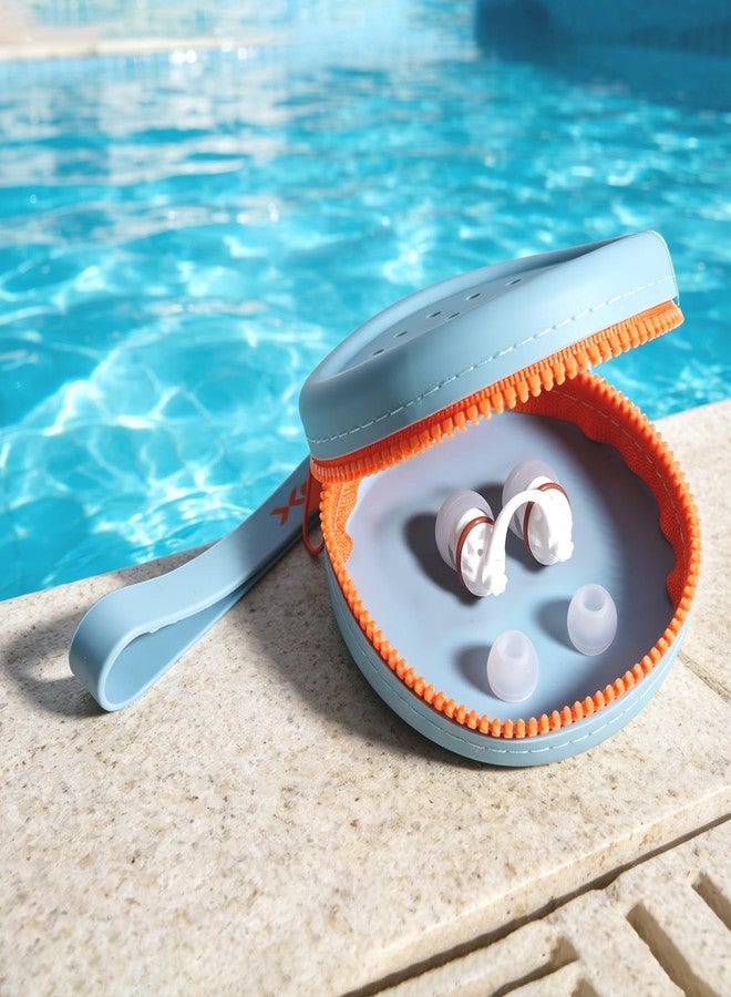 Xerceo Swimming Nose Plug for Adults, One-Way Exhale Valve, Helps Keep Water Out, Multiple Sizes, ONLY for High Bridge Nose Fit, with Anti-Loss Cord and Storage Case - Image 3