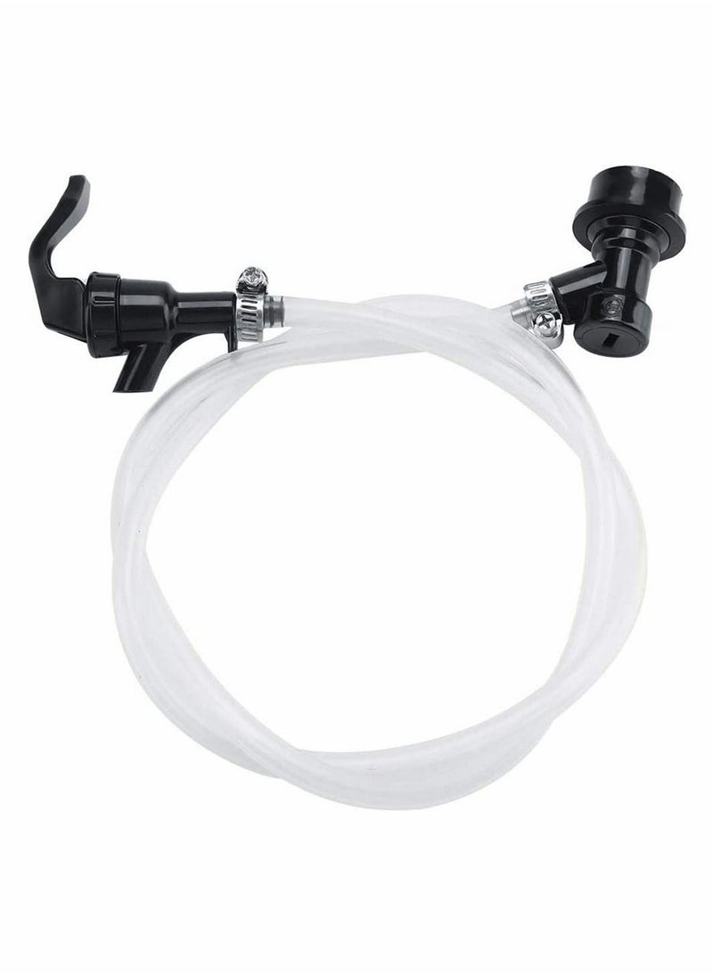 Y&D - 3.28ft Ball Lock Liquid Drinks Line Assembly Quick Disconnect Faucet Food Safe Clear Tube Kit for juice Making Soda Dispensing Fitting - Image 1