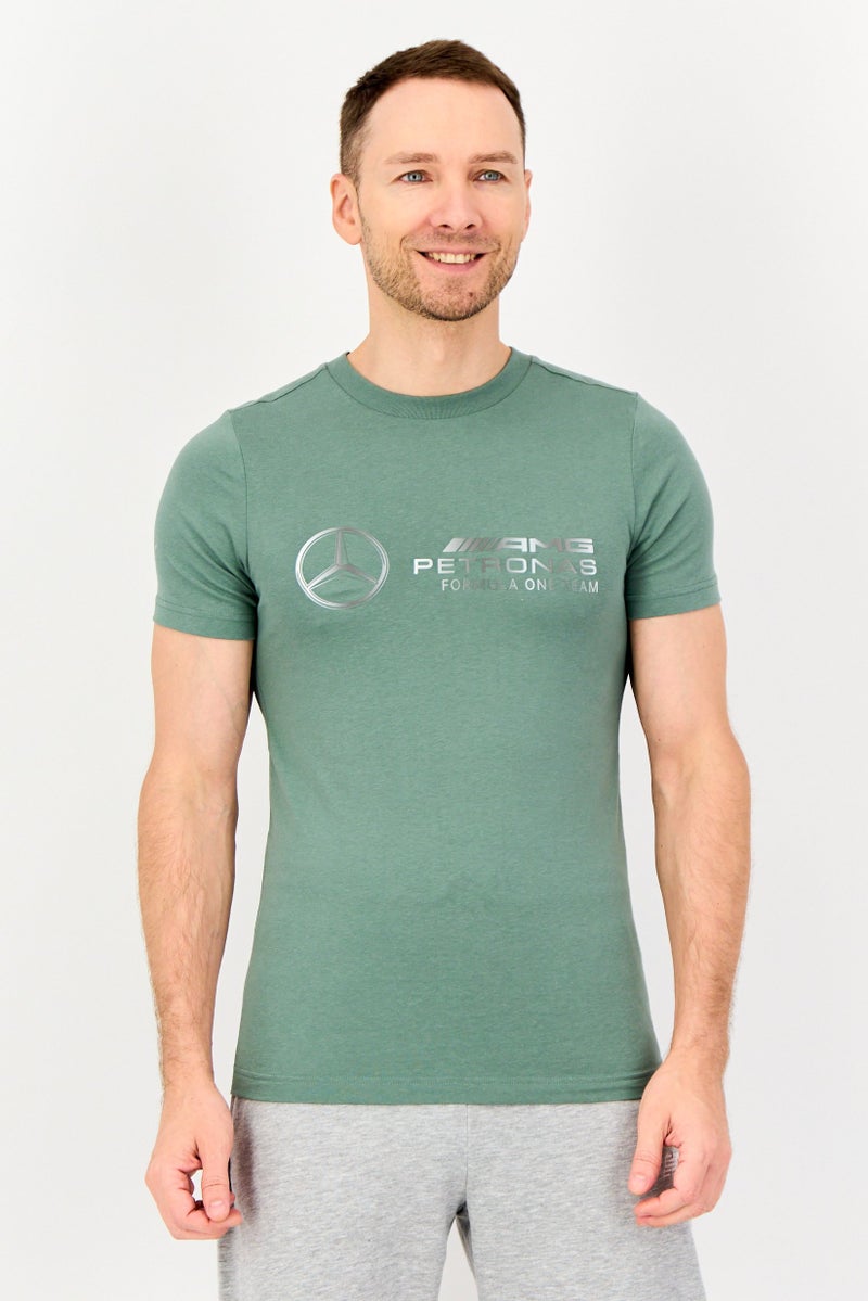 PUMA AMG Motorsports x Puma Men Sportswear Fit Short Sleeve Outdoor T-Shirt, Slate Green - Image 1