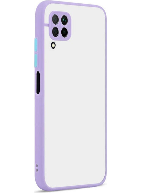 Compatible with Huawei P40 Lite Back Case Matte Camera Protected Soft Case with Colored Edges
