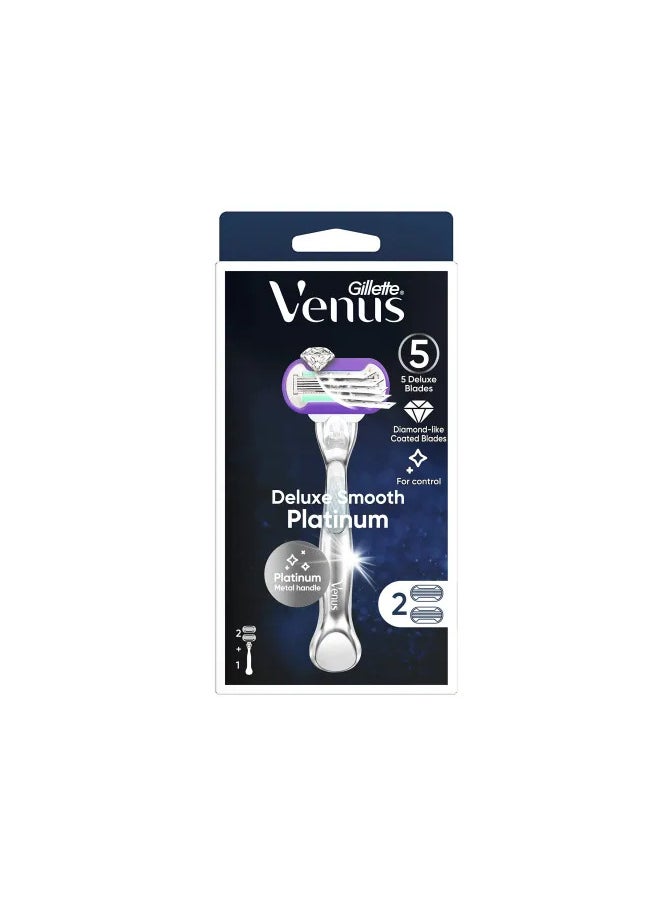 Gillette 657 Venus Deluxe Smooth Platinum FRR Silver 