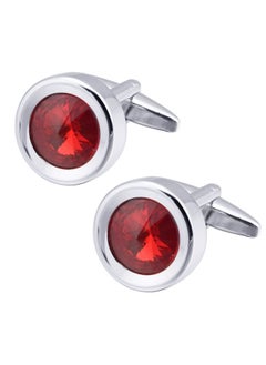 Round Diamond Cutting Crystal Men Cufflinks And Tie Clip Set Regular Necktie Tie Pin Cuff Links For Wedding Business Shirt Tie (Red Crystal Tie Clip Cufflinks Set) - pzsku/Z5FD3435F6AE992D547DFZ/45/_/1735817088/36c2d91f-f6e0-465c-b317-6509d6540285